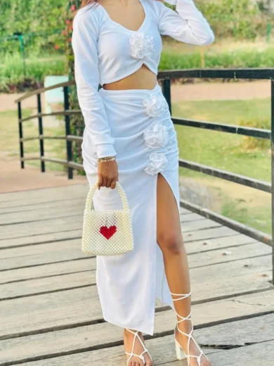 Snow White Luxe Coord Set - Image 2