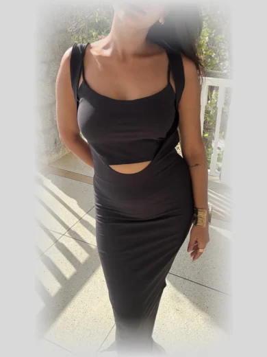 Midnight whisper Cutout Dress - Image 2